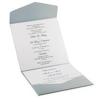 Click to view larger image of inside of 150mm Square Pocket Fold Invitation