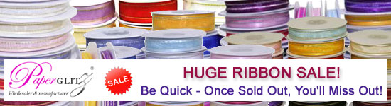 Huge Ribbon Sale - 1000+ Rolls all priced to clear. Be quick - Limited Stocks!!! Once Sold Out, You Miss Out