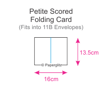 Petite Scored Folding Cards (80x135mm)