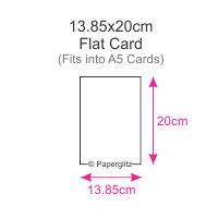 13.85x20cm Flat Cards