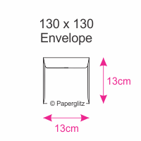 130x130mm Square Envelopes