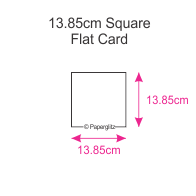 13.85cm Square Flat Cards