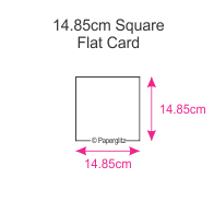 14.85cm Square Flat Cards
