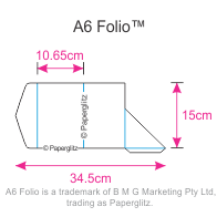 A6 Folio Pouch Pocket Folds