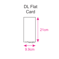 DL Flat Restaurant Menu Cards