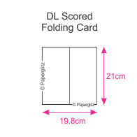 DL Scored Folding Cards