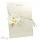 Example of a decorated Paperglitz C6 Pocket Wedding Invitation - Curious Metallics White Gold Lumina
