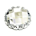 Diamante Button - Large Clear - 10 Pack