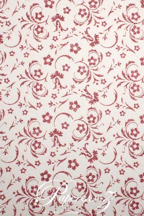 Handmade Chiffon Paper - Amelia White Pearl & Pink Glitter - Strips 49.5x300mm 25Pck