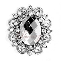 Brooch - Victorian Oval Clear