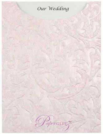 Glamour Pocket C6 - Embossed Botanica Baby Pink Pearl