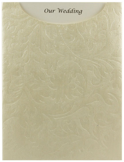 Glamour Pocket C6 - Embossed Botanica Ivory Pearl