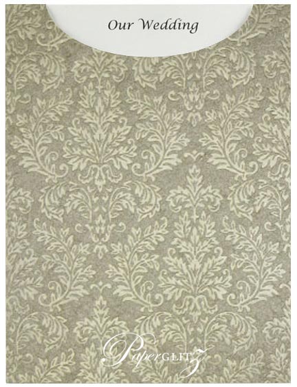 Glamour Pocket C6 - Embossed Grace Pewter Pearl