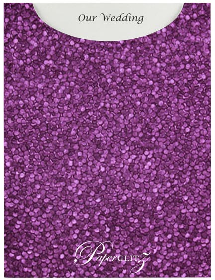 Glamour Pocket C6 - Embossed Pebbles Violet Pearl