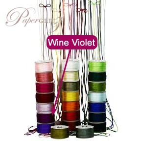 2.5mm China Knot Satin Cord - 100Mtr Roll - Wine Violet