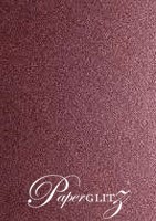 13.85x20cm Flat Card - Crystal Perle Metallic Berry Purple
