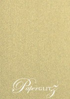 120x175mm Scored Folding Card - Curious Metallics Gold Leaf
