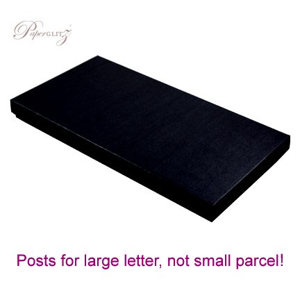 DL Invitation Box - Crystal Perle Metallic Licorice Black