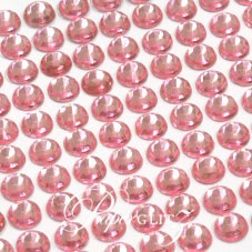 Self-Adhesive Diamantes - 6mm Round Rose Pink - Sheet of 100