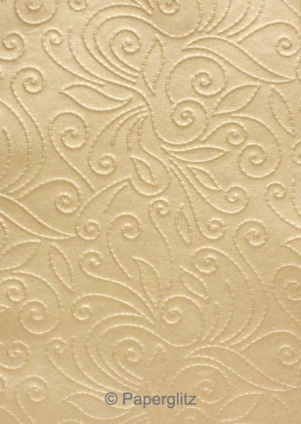 Handmade Embossed Paper - Elyse Mink Pearl Full Sheet (56x76cm)