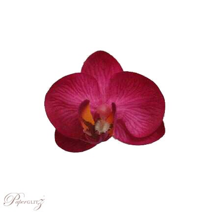 Phalaenopsis Silk Orchid Heads - Hot Pink - 24Pck