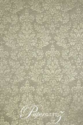 Glamour Pocket 150mm Square - Embossed Grace Pewter Pearl