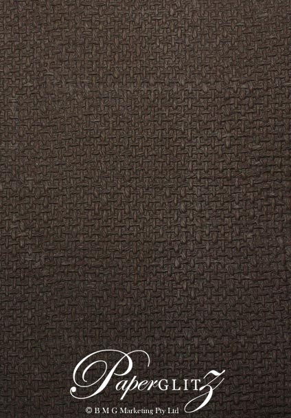 Glamour Add A Pocket 9.3cm - Embossed Jute Chocolate Pearl