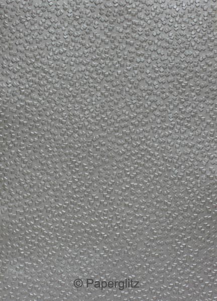 Handmade Embossed Paper - Modena Midnight Pearl A4 Sheets