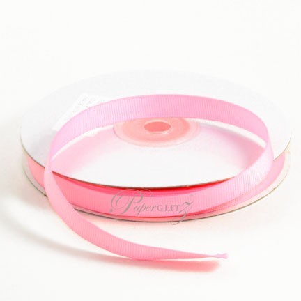 10mm Gros Grain Ribbon - Double Sided 25Mtr Roll - Light Pink