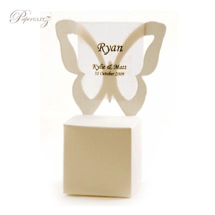 Chair Box - Butterfly - Crystal Perle Metallic Sandstone