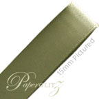 10mm Satin Ribbon - Double Sided 25Mtr Roll - Autumn Green