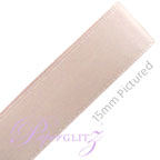 6mm Satin Ribbon - Double Sided 25Mtr Roll - Champagne