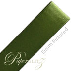 10mm Satin Ribbon - Double Sided 25Mtr Roll - Fern Green