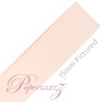 3mm Satin Ribbon - Double Sided 50Mtr Roll - Light Pink