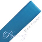 25mm Satin Ribbon - Double Sided 25Mtr Roll - Turquoise