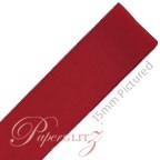 10mm Satin Ribbon - Double Sided 25Mtr Roll - Wine Red