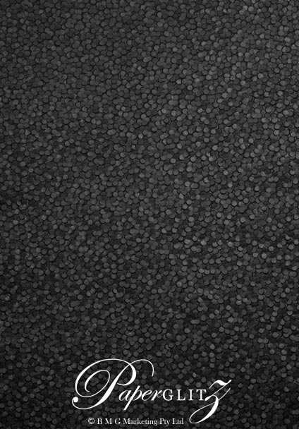 Glamour Pocket 150mm Square - Embossed Pebbles Black Pearl