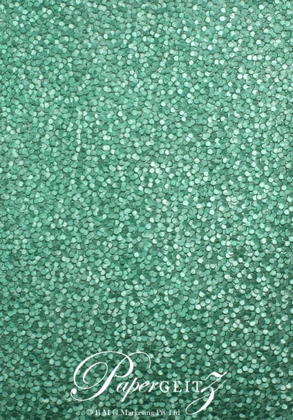 Petite Glamour Pocket - Embossed Pebbles Emerald Green Pearl