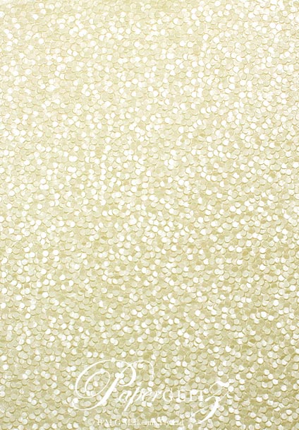Handmade Embossed Paper - Pebbles Ivory Full Sheet (56x76cm)