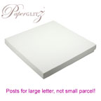 160x160mm Square Invitation Box - Semi Gloss White