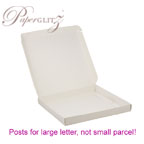1 Piece Mailing Box - 160x160mm Square - Semi Gloss White