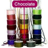 2.5mm China Knot Satin Cord - 100Mtr Roll - Chocolate Brown