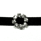 Diamante Buckle - Round - Very Small (6mm) - 10 Pack
