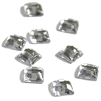 Diamante Clear 5mm Square - 100Pck