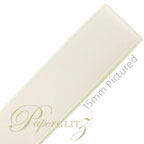 10mm Satin Ribbon - Double Sided 25Mtr Roll - Bridal White