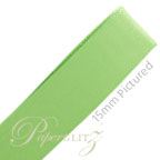 10mm Satin Ribbon - Double Sided 25Mtr Roll - Celery