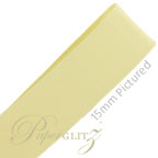 25mm Satin Ribbon - Double Sided 25Mtr Roll - Cream