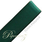 10mm Satin Ribbon - Double Sided 25Mtr Roll - Hunter Green