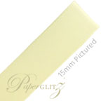 15mm Satin Ribbon - Double Sided 25Mtr Roll - Ivory