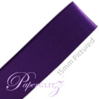 10mm Satin Ribbon - Double Sided 25Mtr Roll - Purple